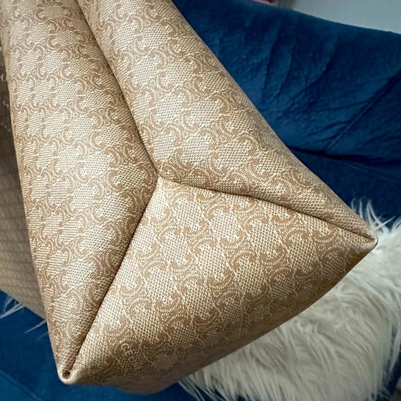 Vintage Canvas & Leather Trim Celine Macadam Tote - Picture 9 of 13